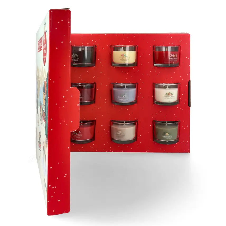Yankee Candle Christmas 9 x Filled Votive Candle in Glass Gift Set 37 g