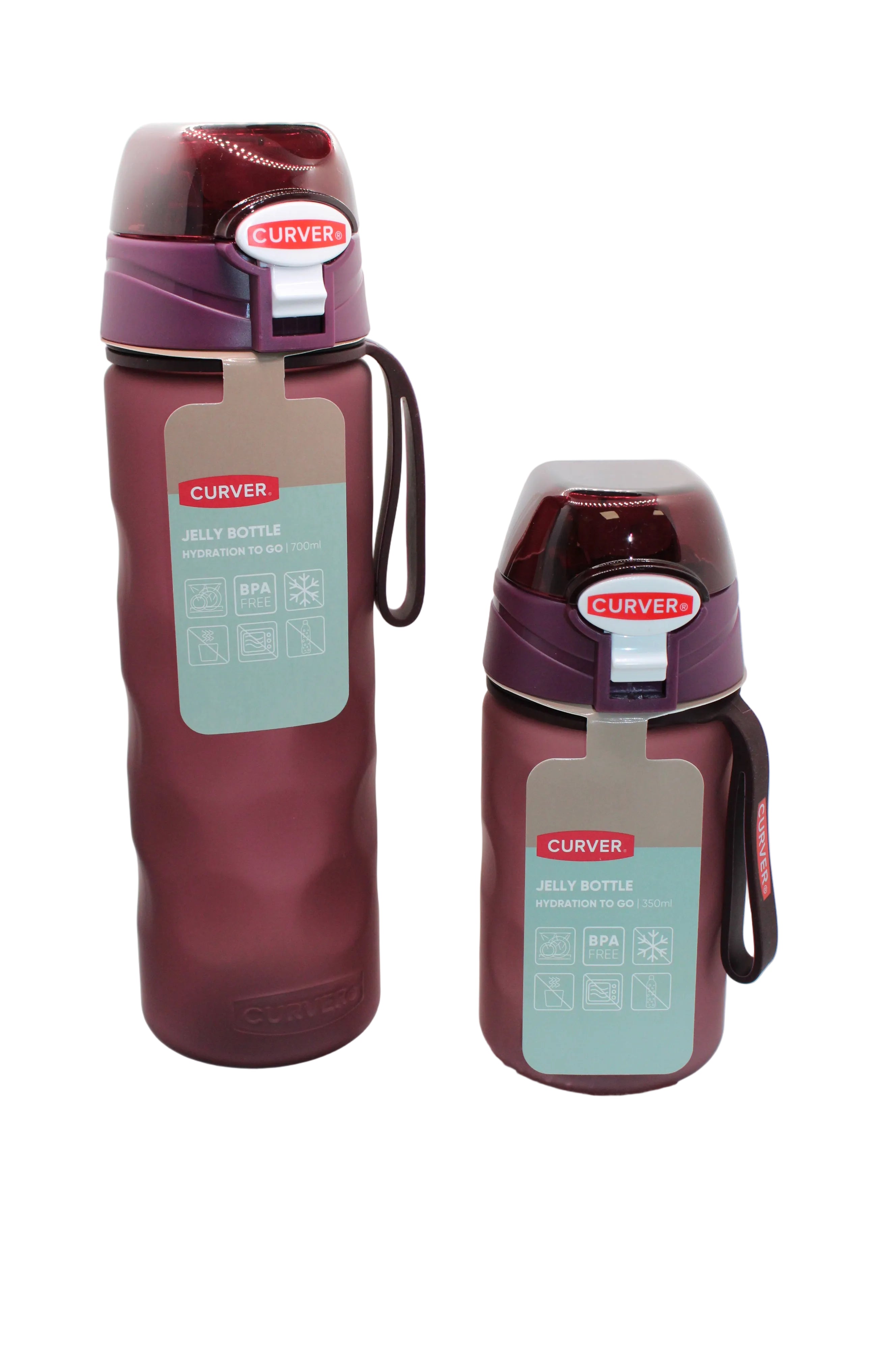 Curver 700ml/350ml Water Bottle Purple 700ml RRP £15 Our Price £5 350ml RRP £10 Our Price £3