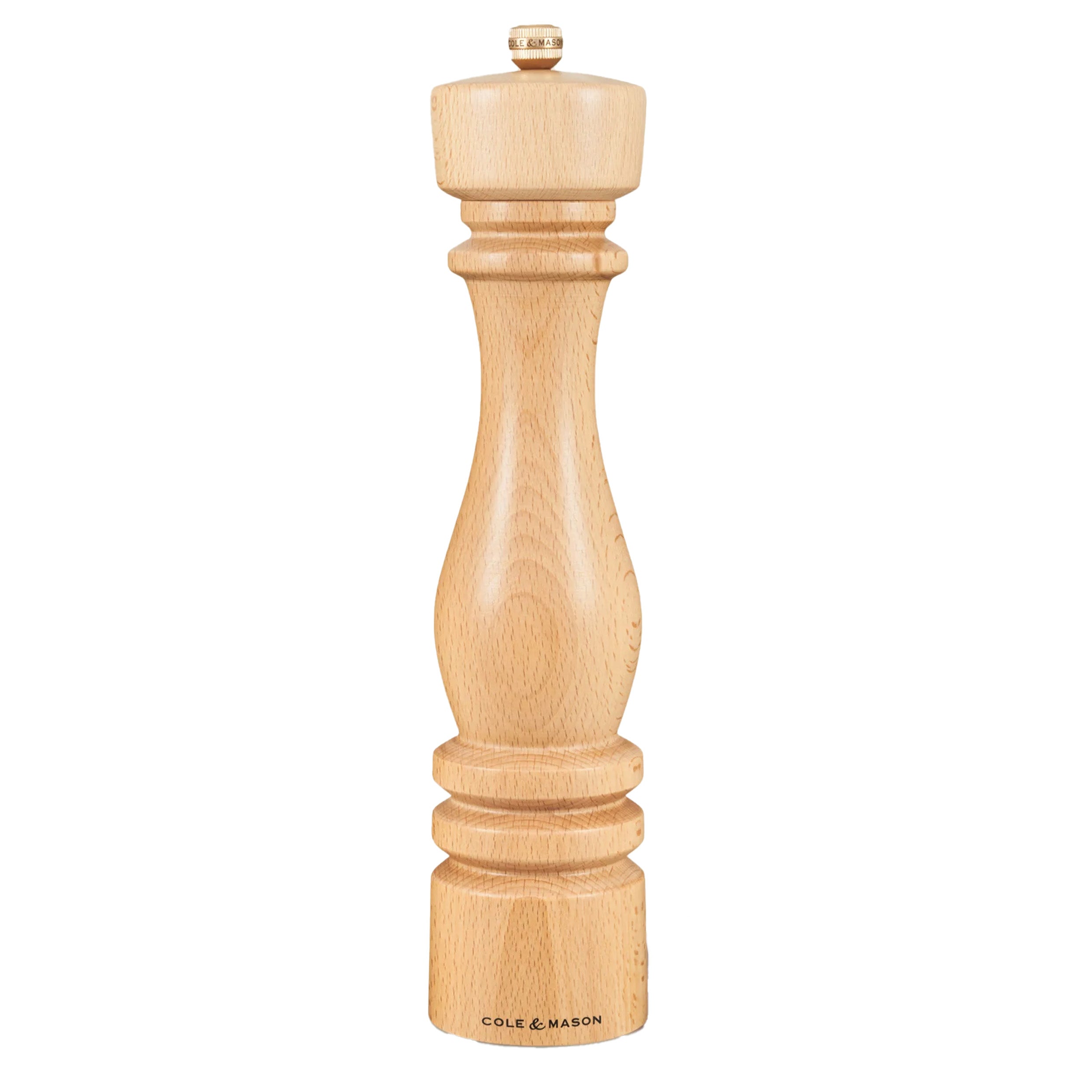 Cole & Mason - 'London' 11" Natural Beech Pepper Mill RRP £29.95 Our Price £9.95