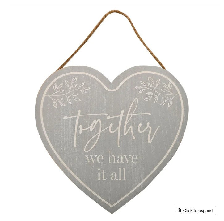 Moments Heart Plaque 'Together We Have It All' RRP £17 Our Price £4