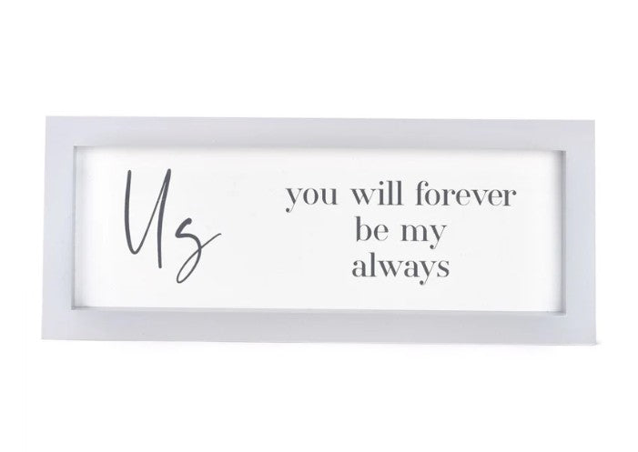 Moments 'Us' Wall Plaque RRP £17.95 Our Price £4