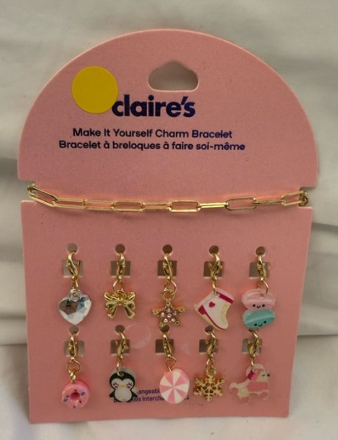 CLAIRE'S MAKE IT YOURSELF CHARM BRACELET