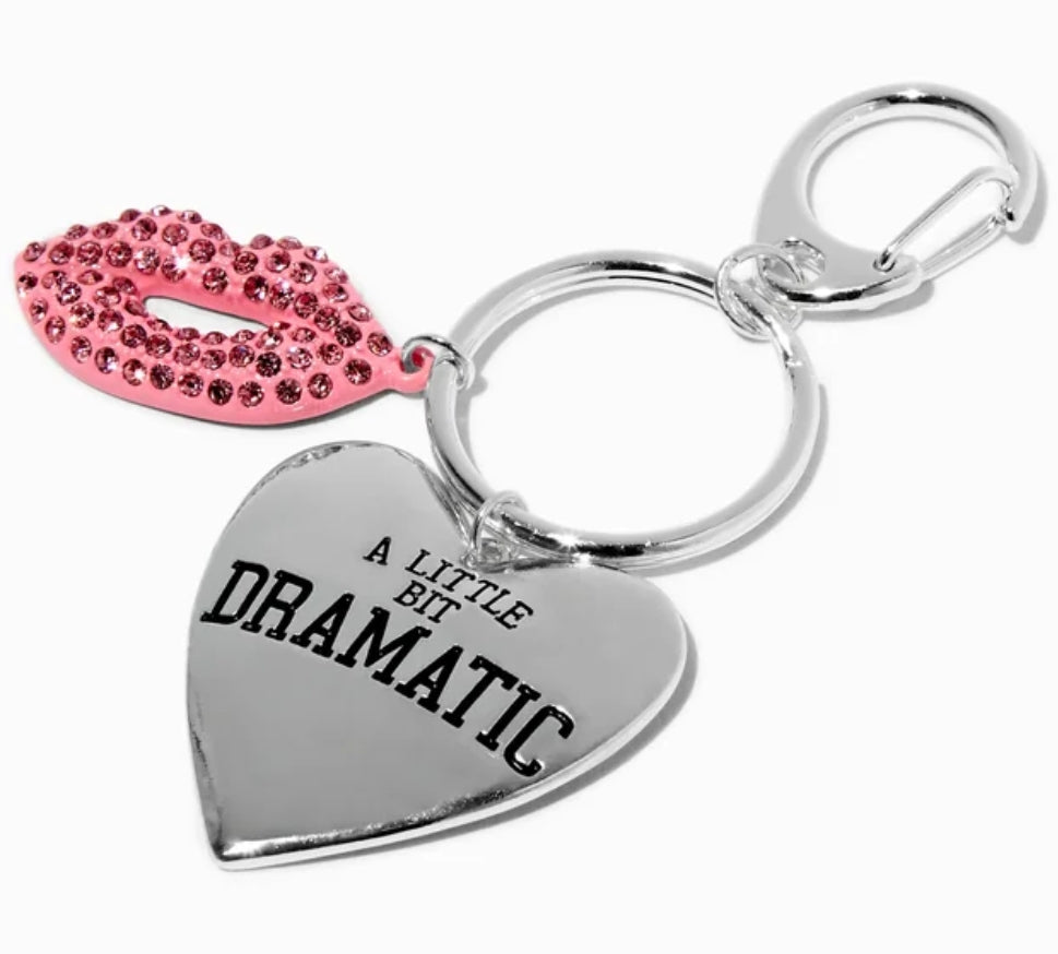 CLAIRE'S X MEANGIRLS A LITTLE BIT DRAMATIC KEYRING