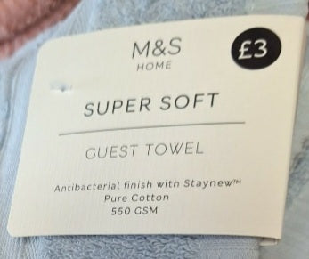 M&S SUPER SOFT GUEST TOWEL.....BUY ONE GET ONE FREE......