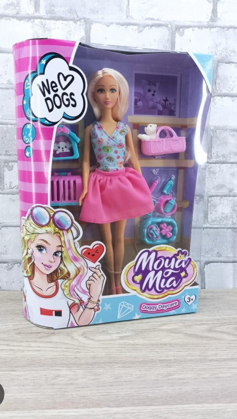 MOYA MIA DOGGY DAYCARE DOLL SET