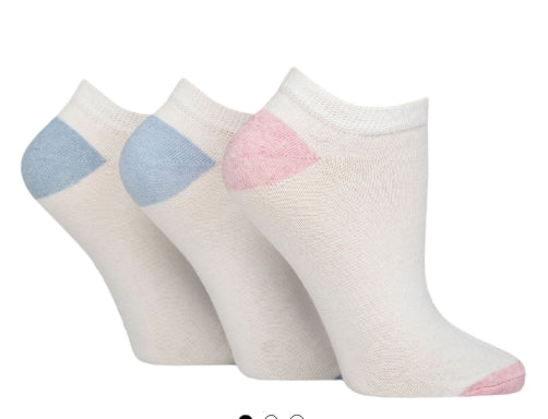 Women's toe and heel sockshop tore trainer socks 3 pairs