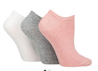 SOCKSHOP TORE WOMENS 3 PAIR PLAIN TRAINER SOCK