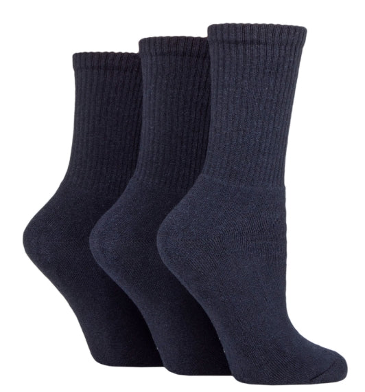 SOCKSHOP TORE 3 PAIR WOMENS SPORTS CREW SOCKS