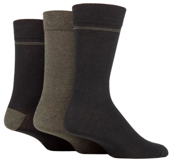 SOCKSHOP TORE MENS PLAIN CREW SOCKS 3 Pairs