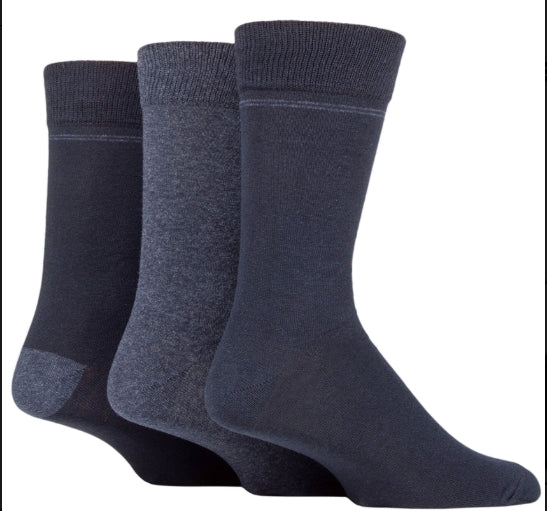SOCKSHOP TORE MENS PLAIN CREW SOCKS 3 Pairs