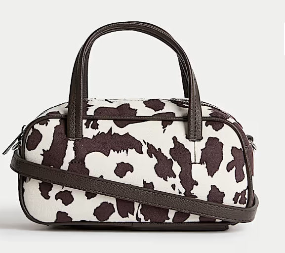M&S SUESETTE MINI BOWLER CROSS BODY