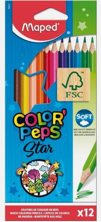 MAPED 12 COLOR'PEPES PENCILS