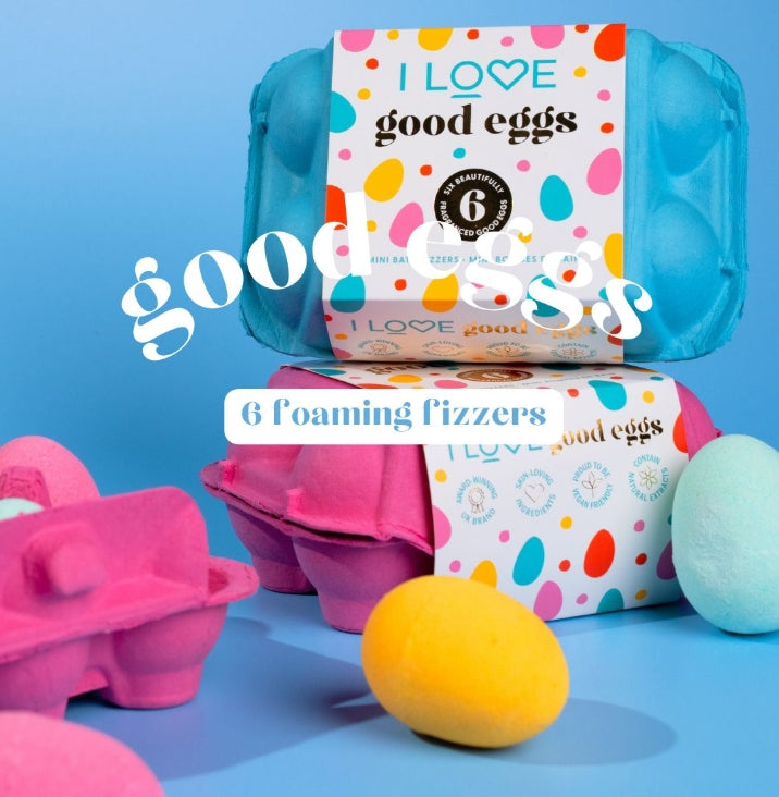 I Love Good Eggs Mini Bath Fizzers