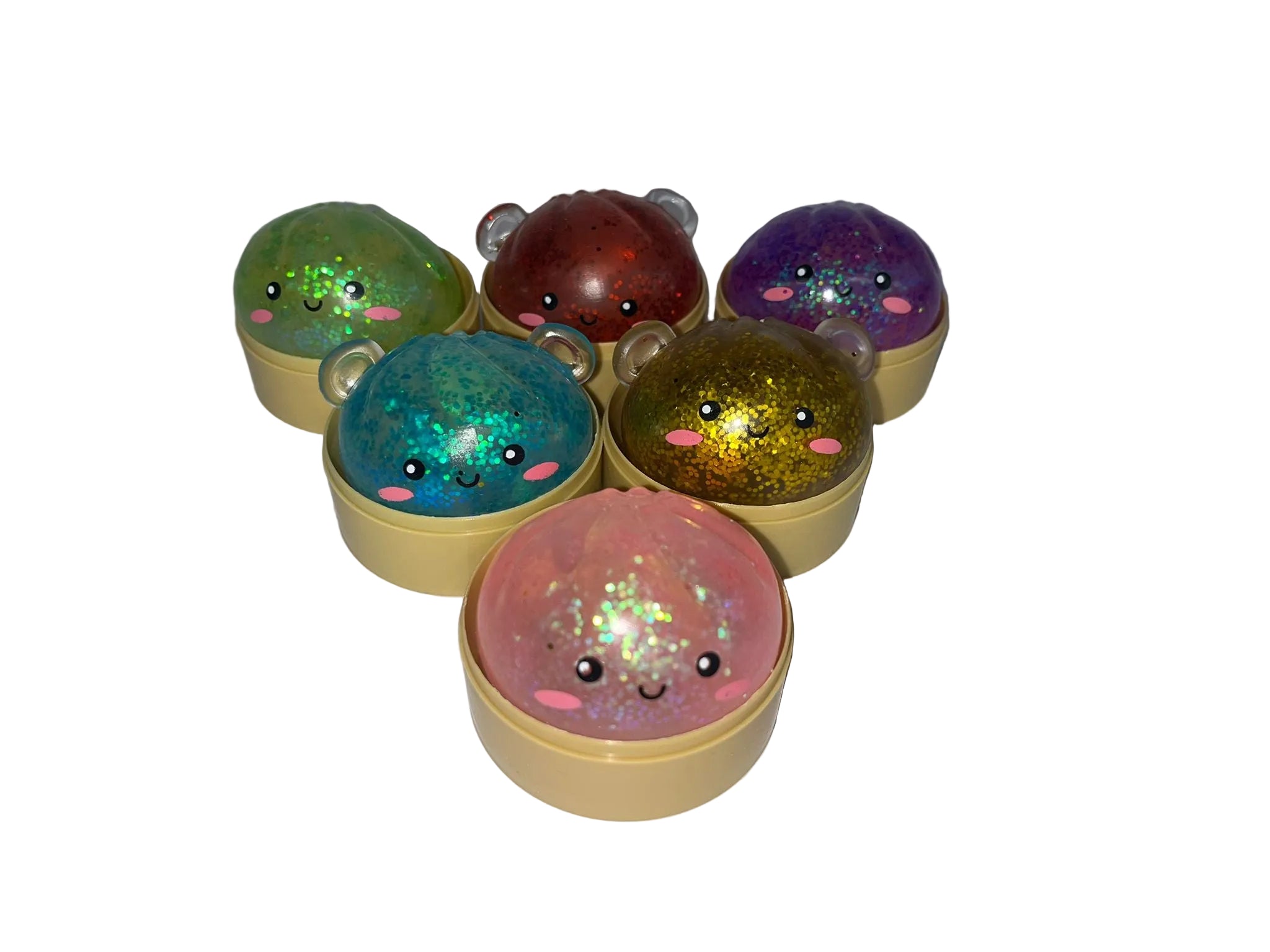 Small Glitter Squishy Steamed Bun Random Colour RRP £15 Our Price £4