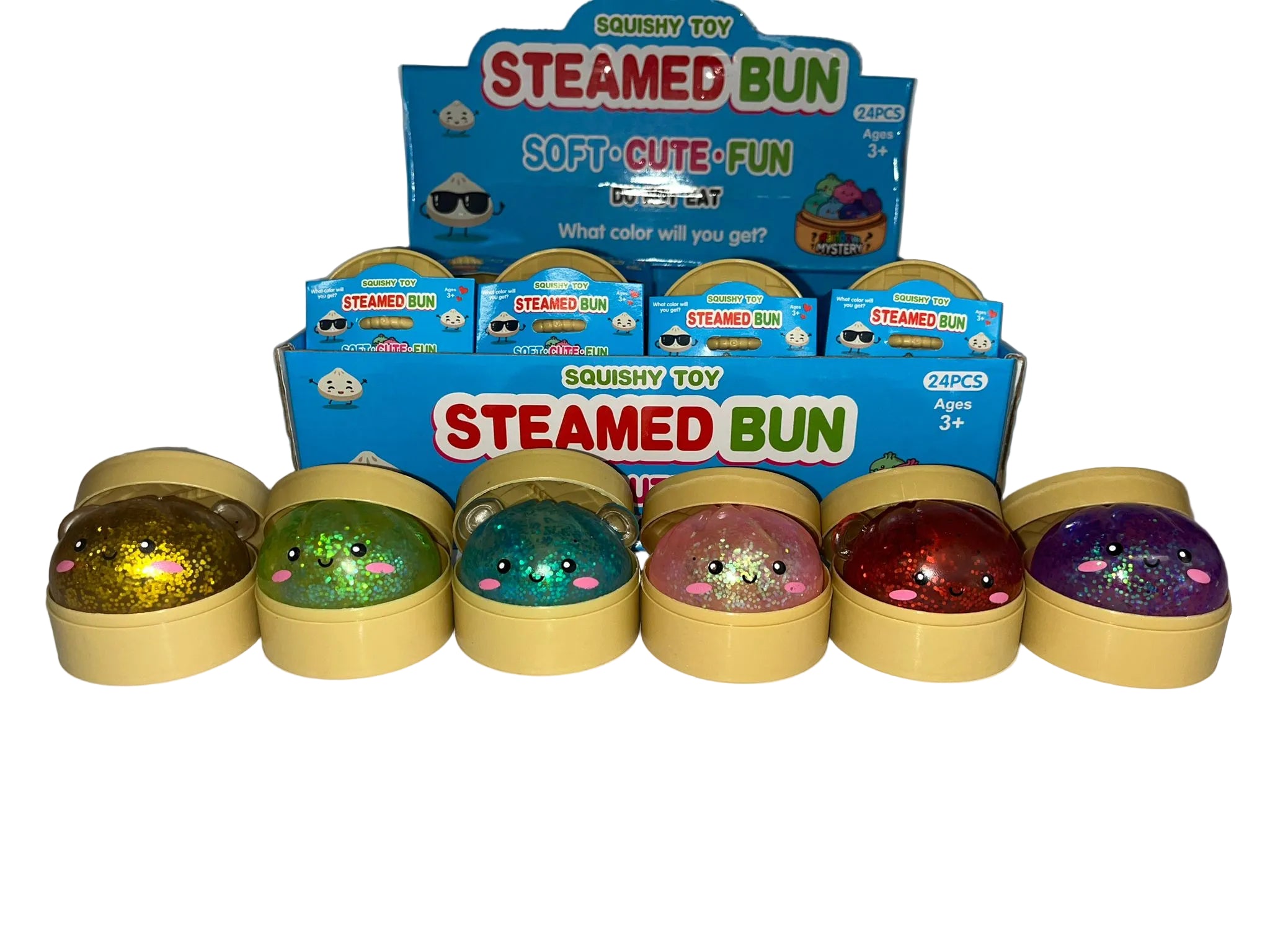 Small Glitter Squishy Steamed Bun Random Colour RRP £15 Our Price £4