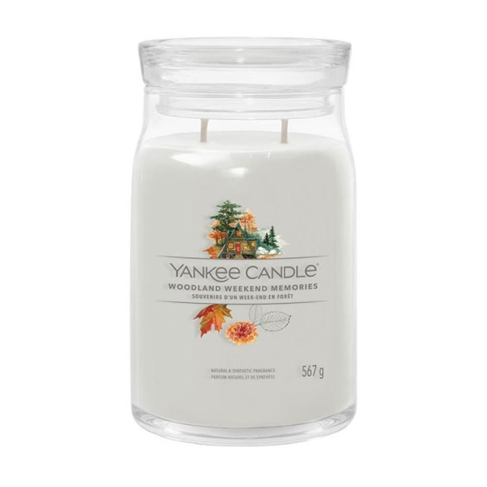 Signature Yankee Candle – Woodland Weekend Memories Large Jar, 567g RRP £29.99 our price £15
