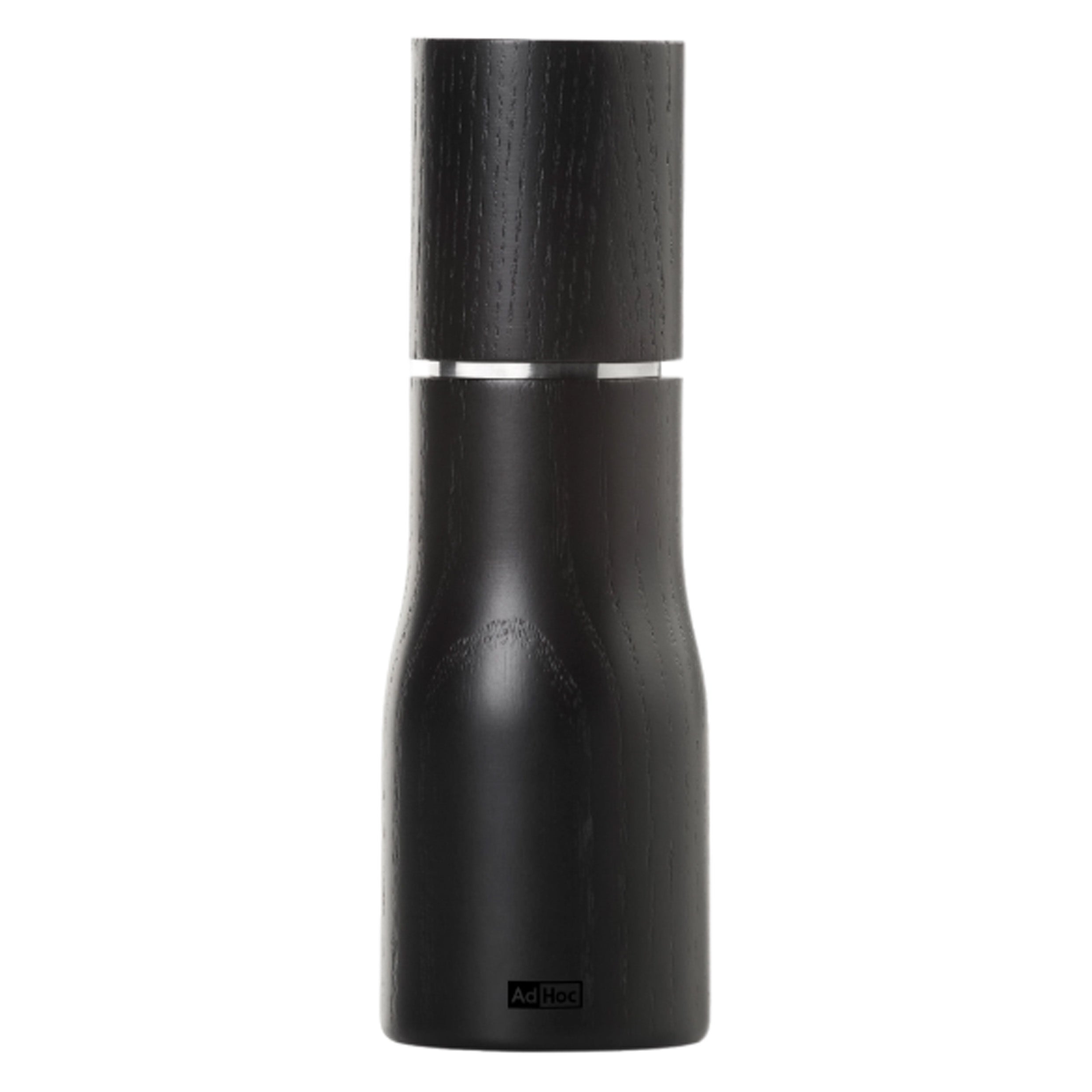 AdHoc - Ash Wood Black Salt/Pepper Mill Small 15cm RRP £24.95 Our Price £9.95