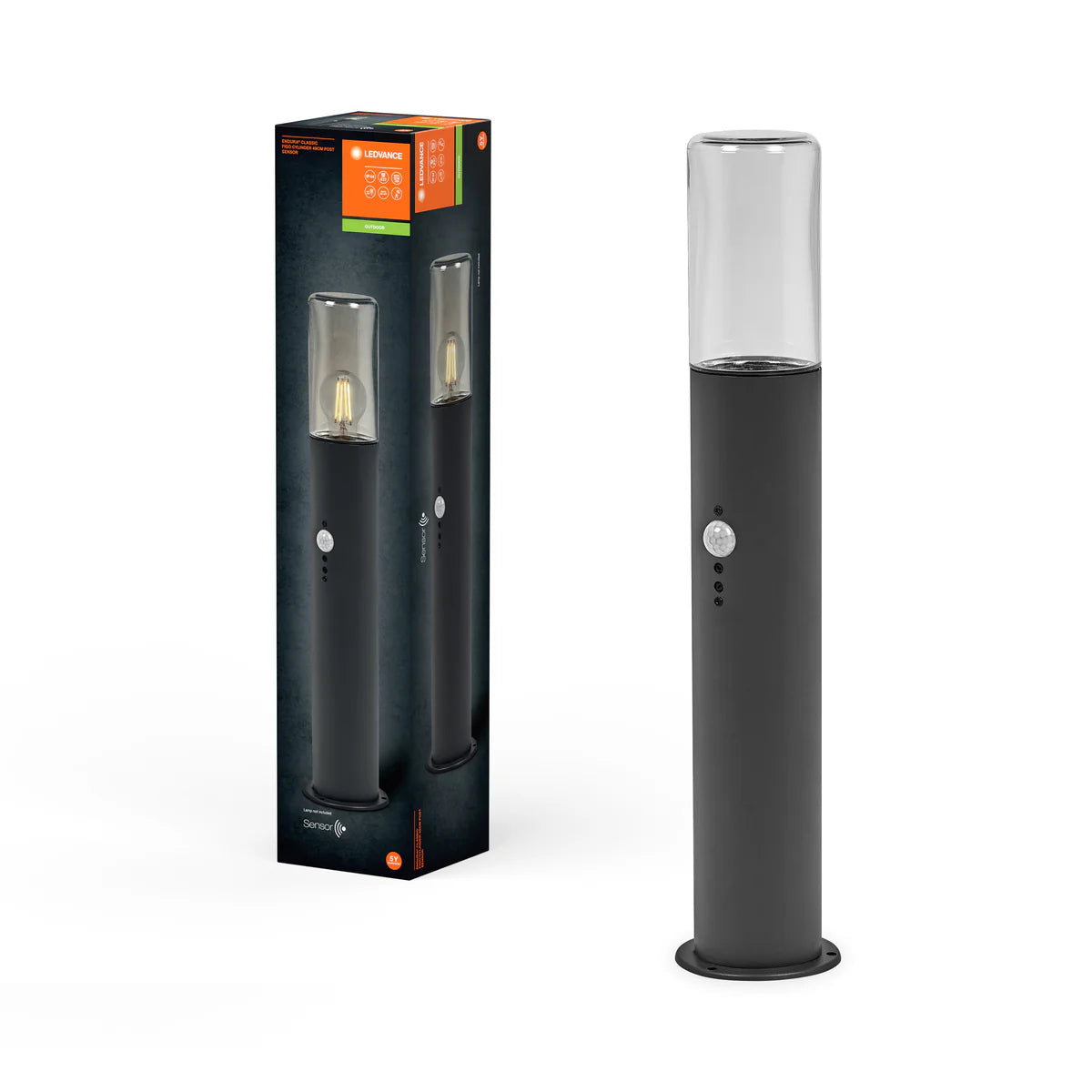 LEDVANCE Endura Classic Figo Cylinder 40 cm Wall Sensor Lamp