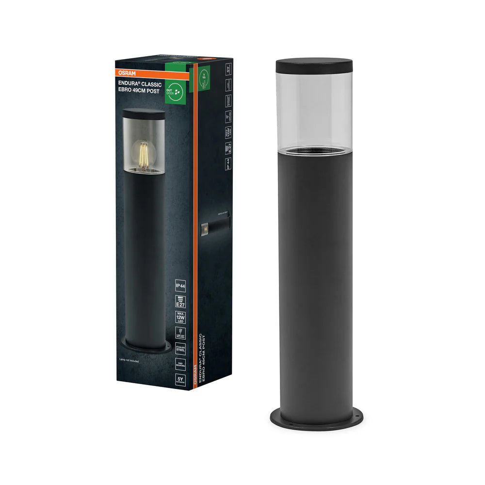 LEDVANCE Endura Classic Ebro 49 cm Sensor Light E27 – Dark Grey