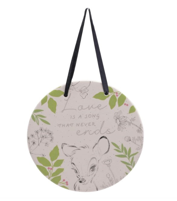Disney - Bambi Circle Ceramic Plaque RRP £10 Our Price £3