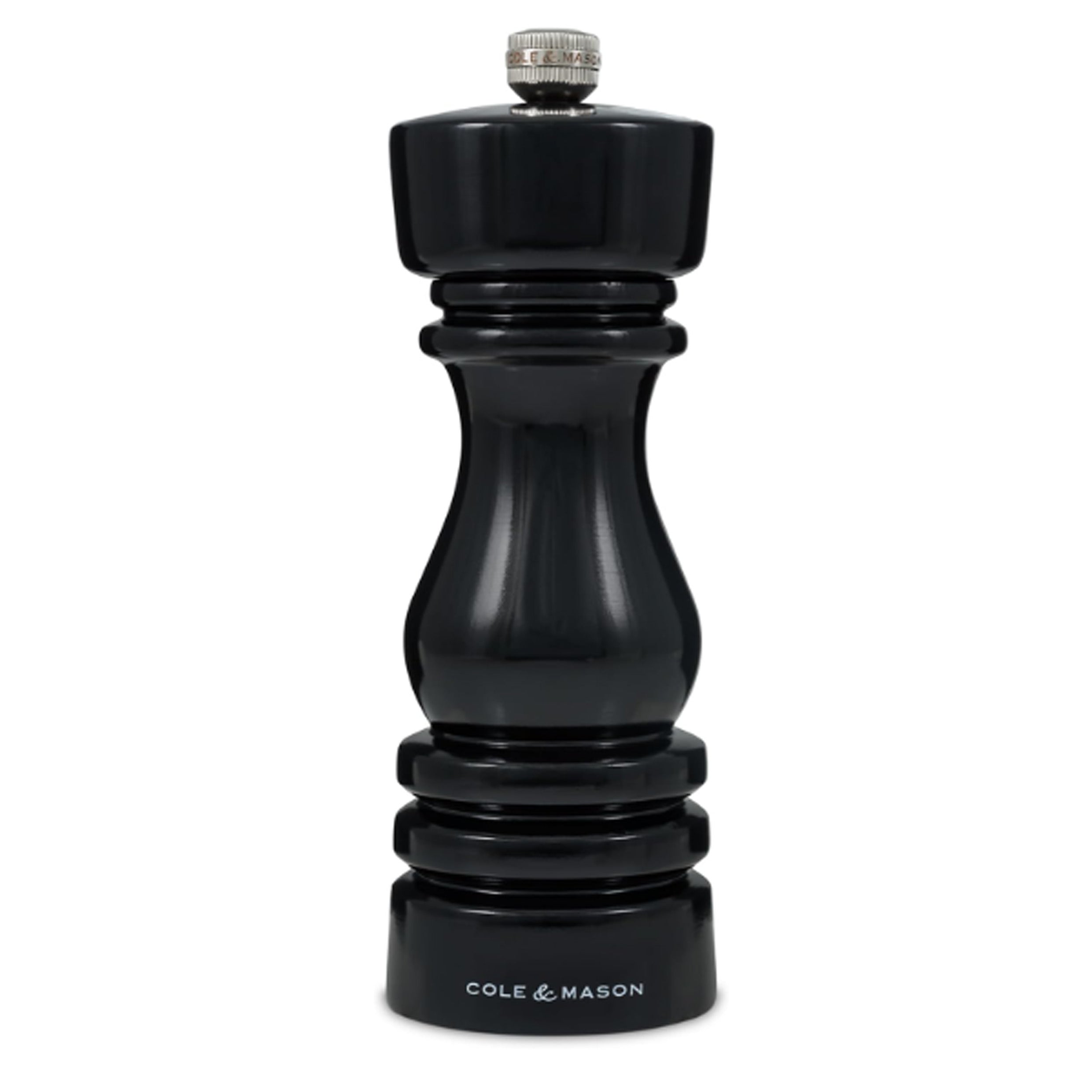 Cole & Mason - Black Glossy Pepper Mill RRP £32 Our Price £9.95