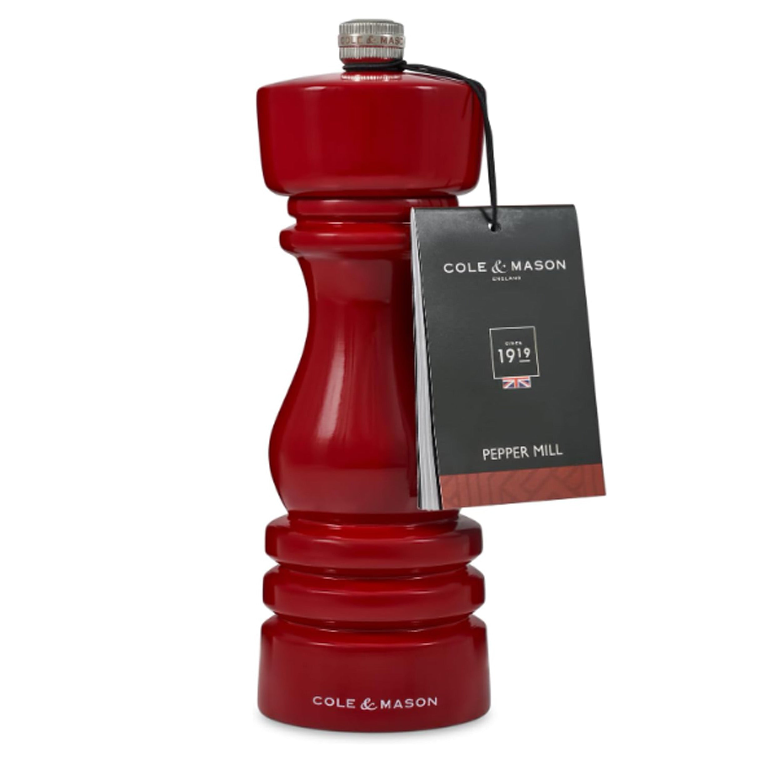 Cole & Mason - Glossy Red Pepper Mill RRP £32 Our Price £9.95