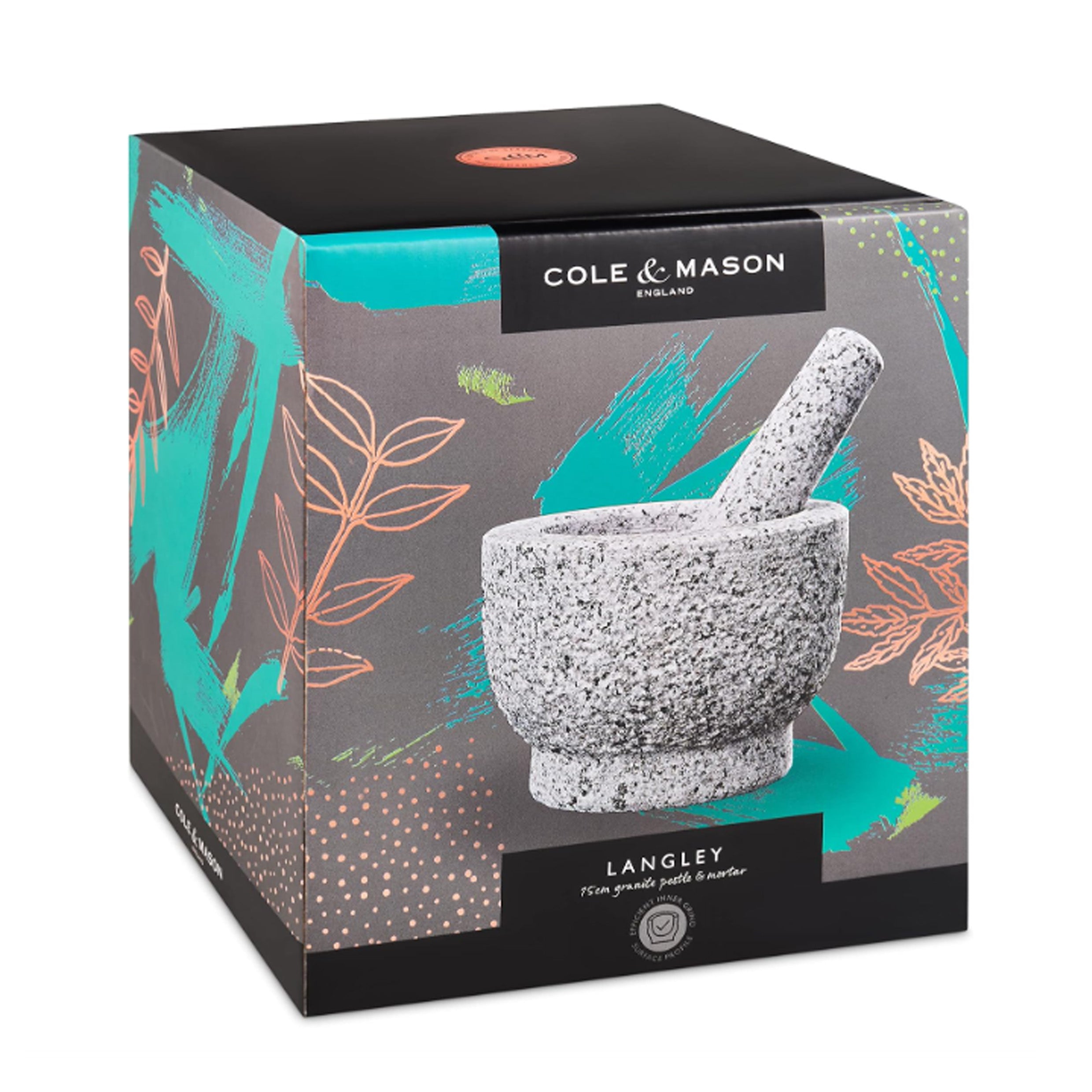 Cole & Mason - Langley 15cm Pestle & Mortar RRP £28 Our Price £13.95