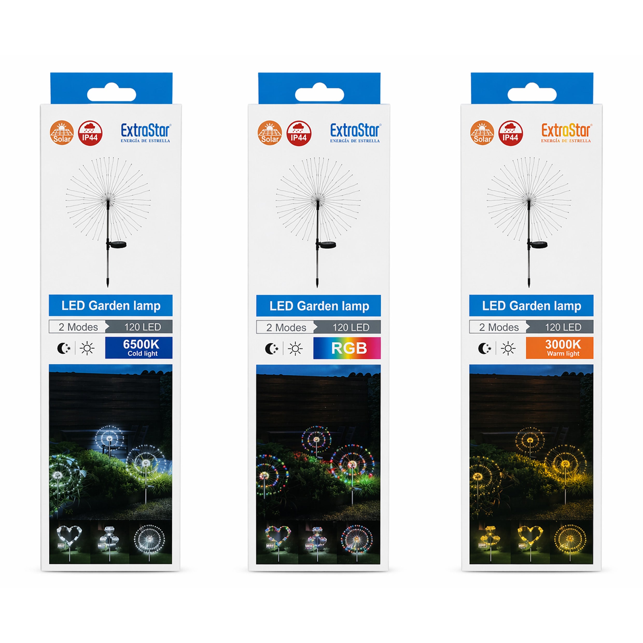 ExtraStar - Solar LED Garden Firework Lights 3 Varients RRP £7.99 Our Price £3