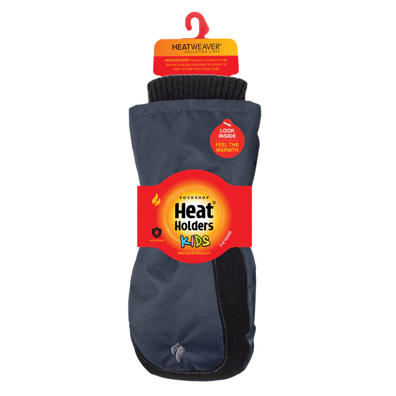 Heat Holders Kids & Youth Thermal Mittens – Waterproof with HEATWEAVER® Sizes Kids 2-6X RRP £24.95 Our Price £4