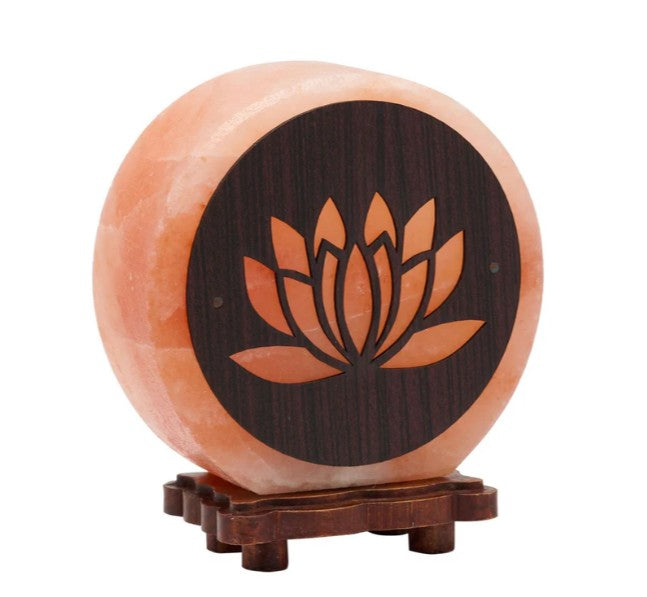 Hestia Himalayan Rock Salt Lamp Lotus Flower RRP £40 Our Price £12