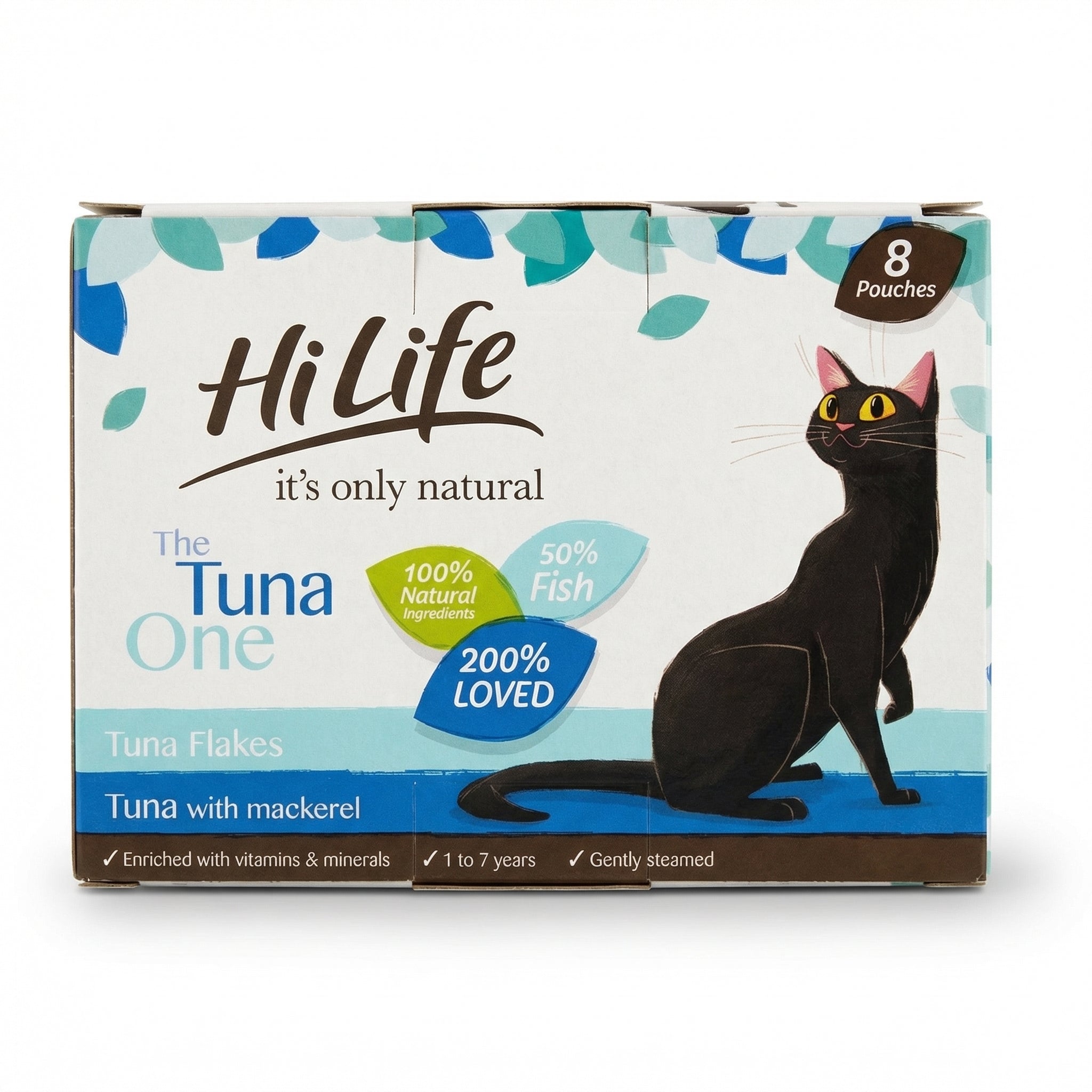 HiLife It’s Only Natural – The Tuna One 8 Pouches date 2027 RRP £17.99 Our Price £3