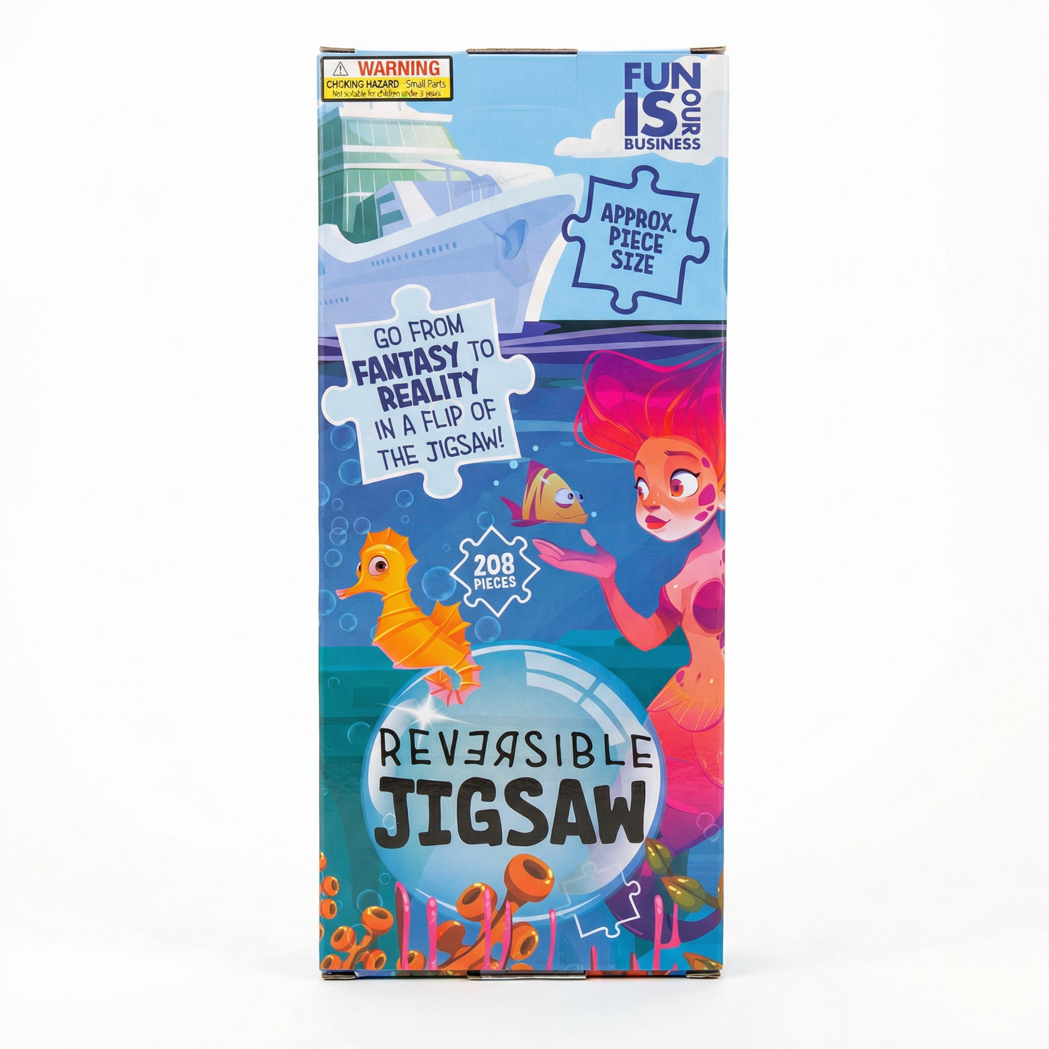 Reversible Fantasy‑to‑Reality Jigsaw Puzzle – 208‑Piece Double‑Sided Puzzle RRP;£17.99 Our Price £5