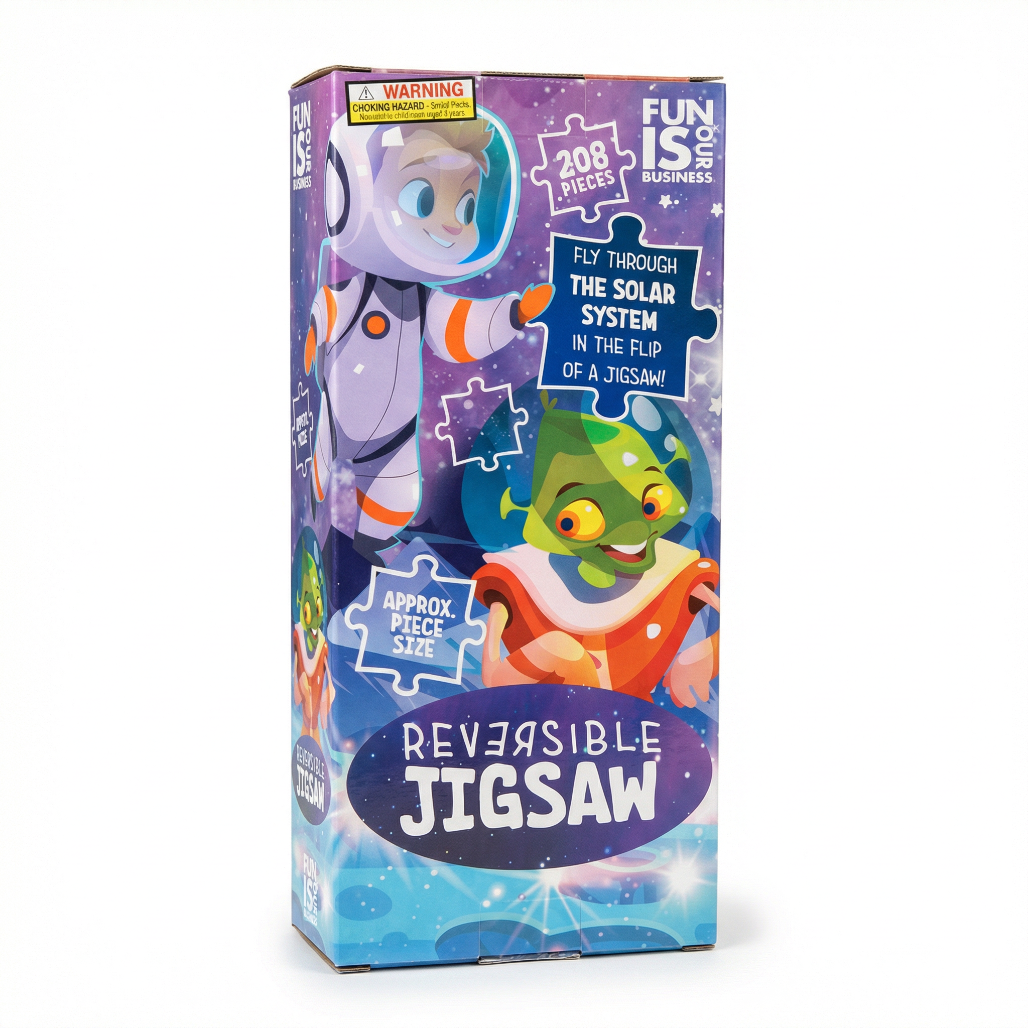 Reversible Space Adventure Jigsaw Puzzle – 208‑Piece Double‑Sided Puzzle RRP £17.95 Our Price £5