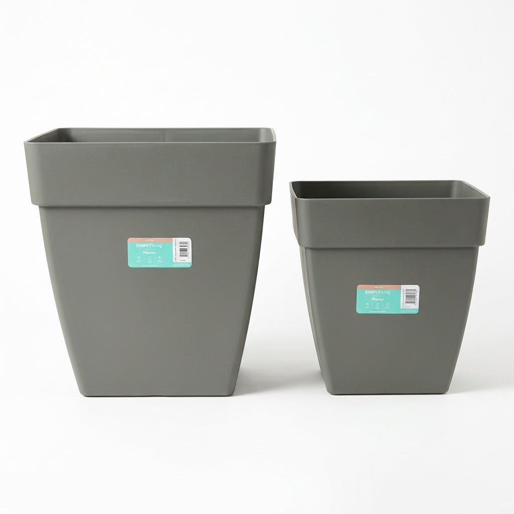SIMPLYliving Plastic Planter Set – 40 cm & 25 cm Top Deal !!