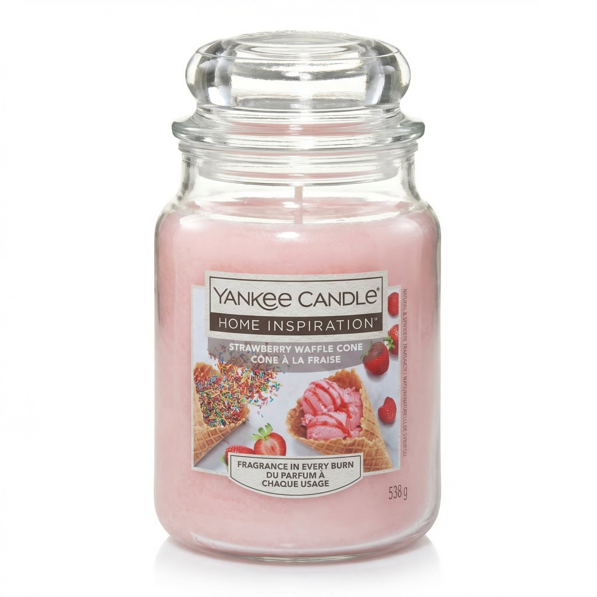 Yankee Candle Home Inspiration – Strawberry Waffle Cone (538 g) RRP £25.99 Our Price £15