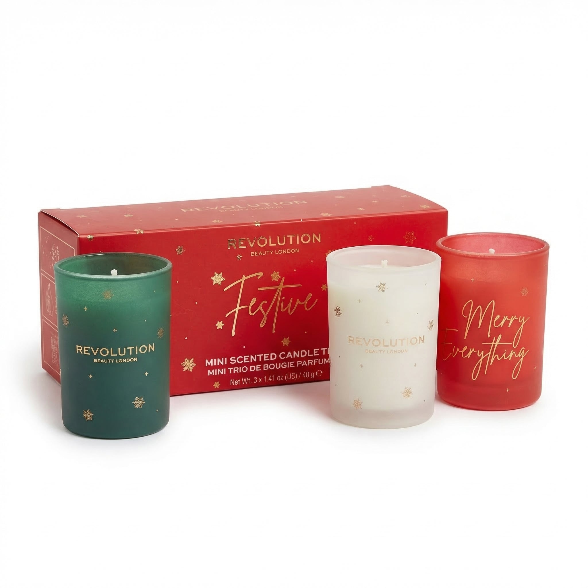 Revolution Beauty London – Festive Mini Scented Candle Trio