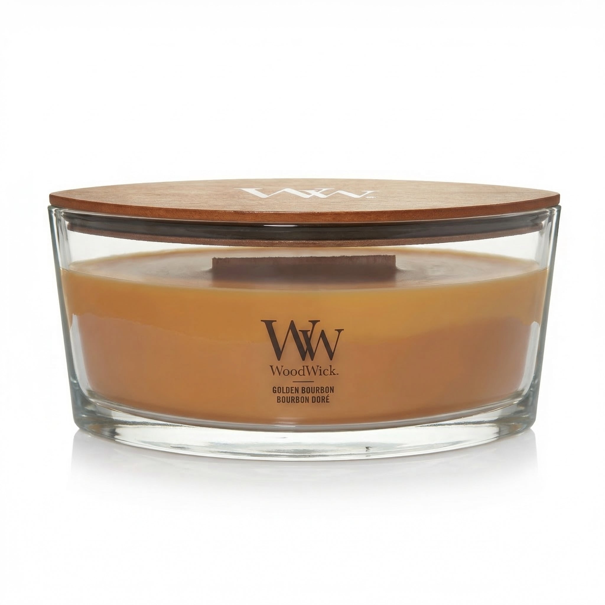 WoodWick – “Golden Bourbon” Scented Candle