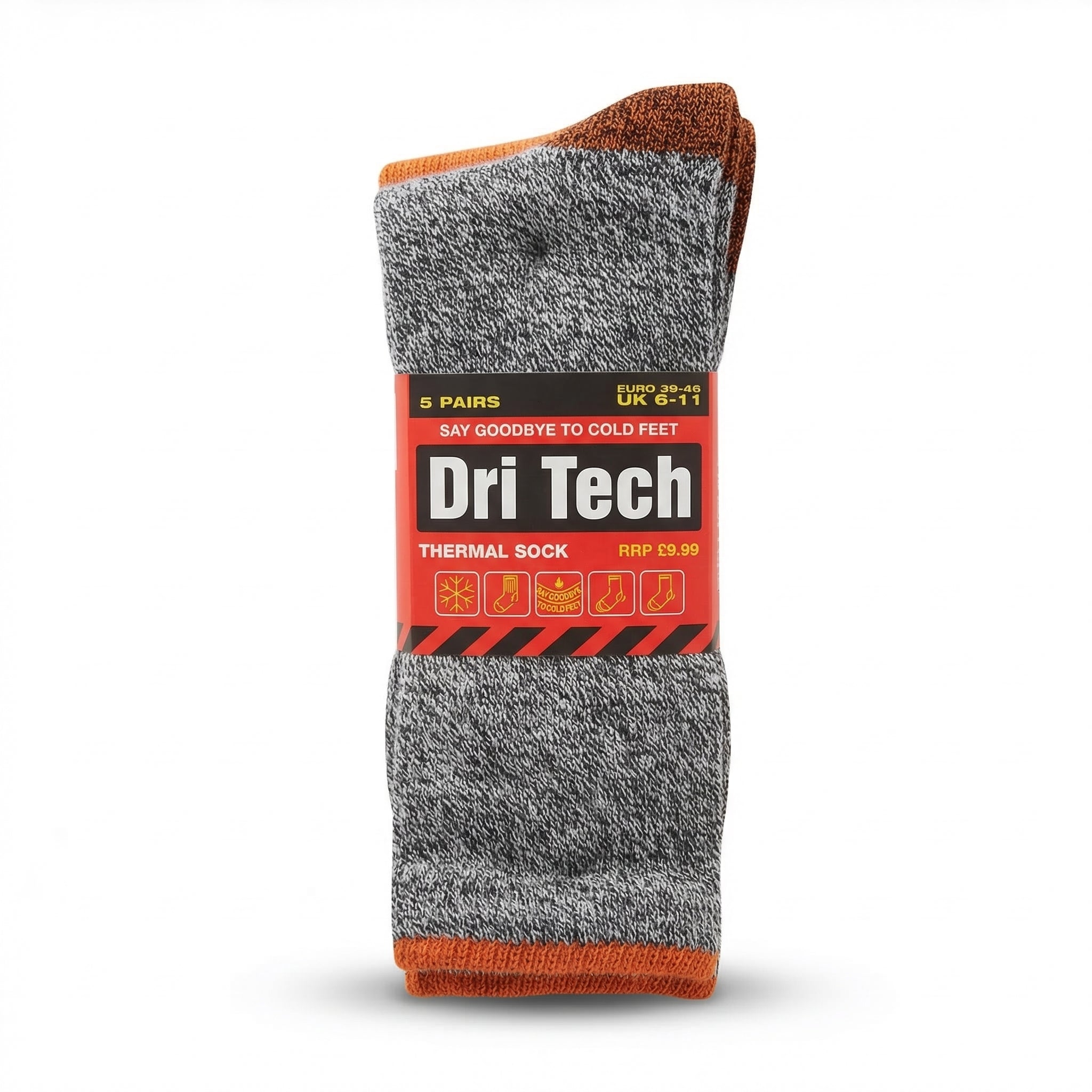 Men’s Thermal Dri-Tech Crew Socks – 5 Pair Pack