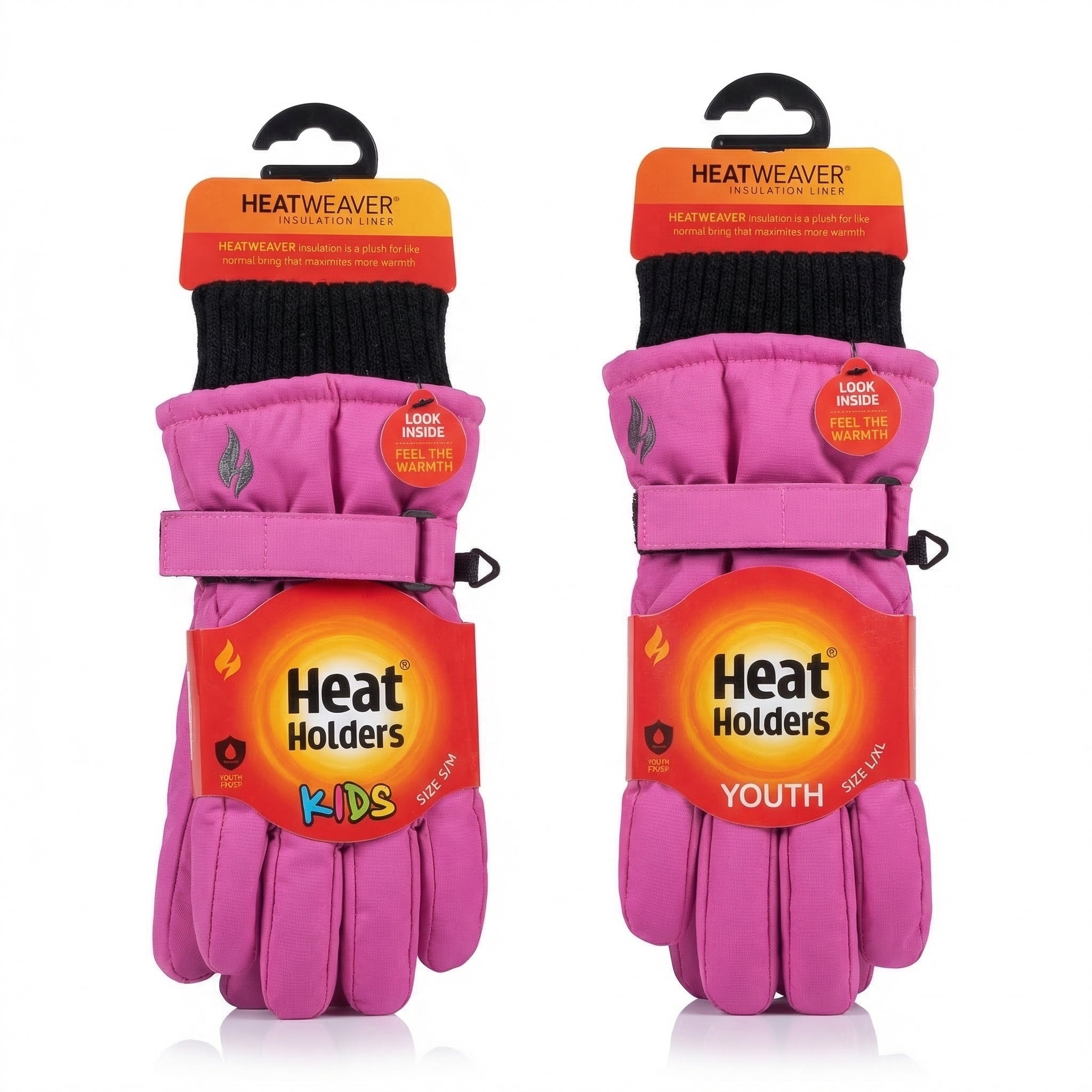 Heat Holders Kids & Youth Thermal Gloves – Waterproof with HEATWEAVER® Sizes kids S/M Youth L/XL RRP £24.95 Our Price £4