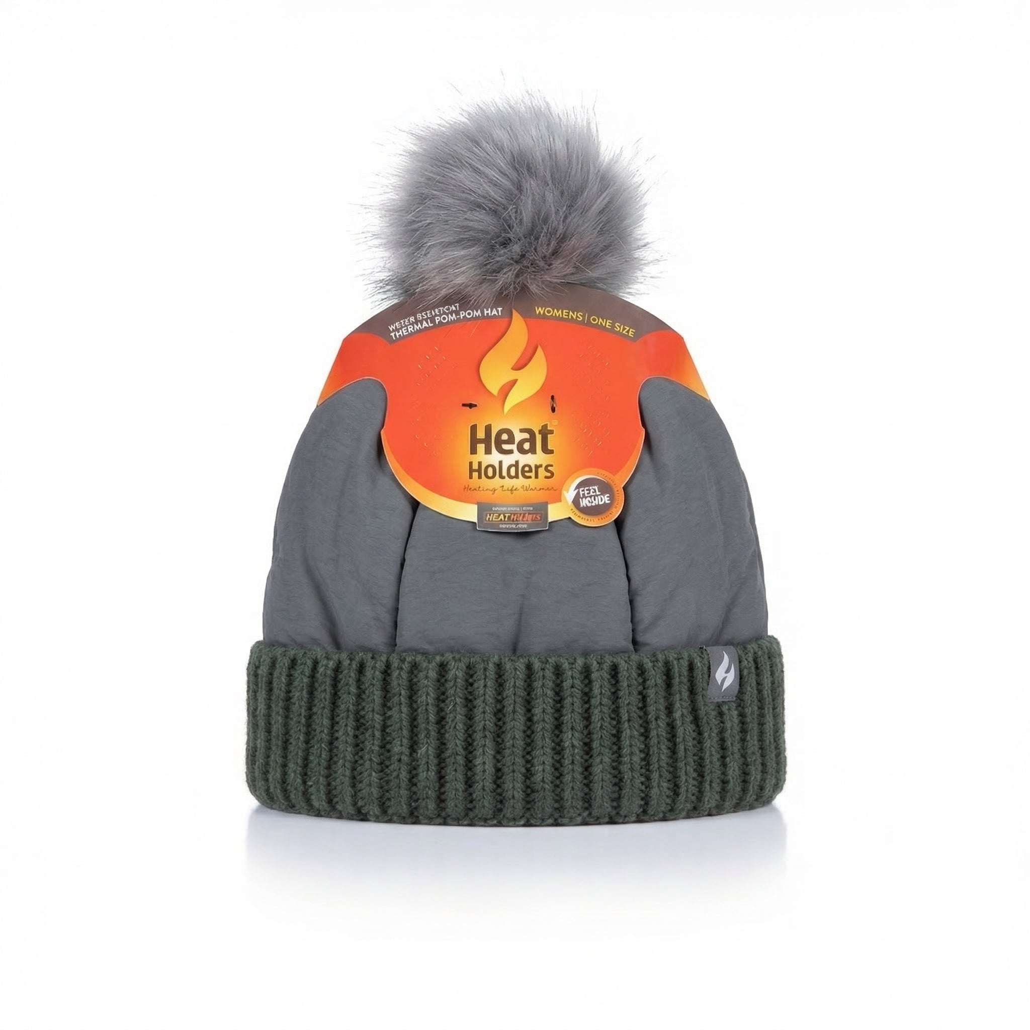 Heat Holders Women’s Thermal Pom‑Pom Hat – Water‑Resistant with HEATWEAVER® RRP £30 Our Price £5 Lining