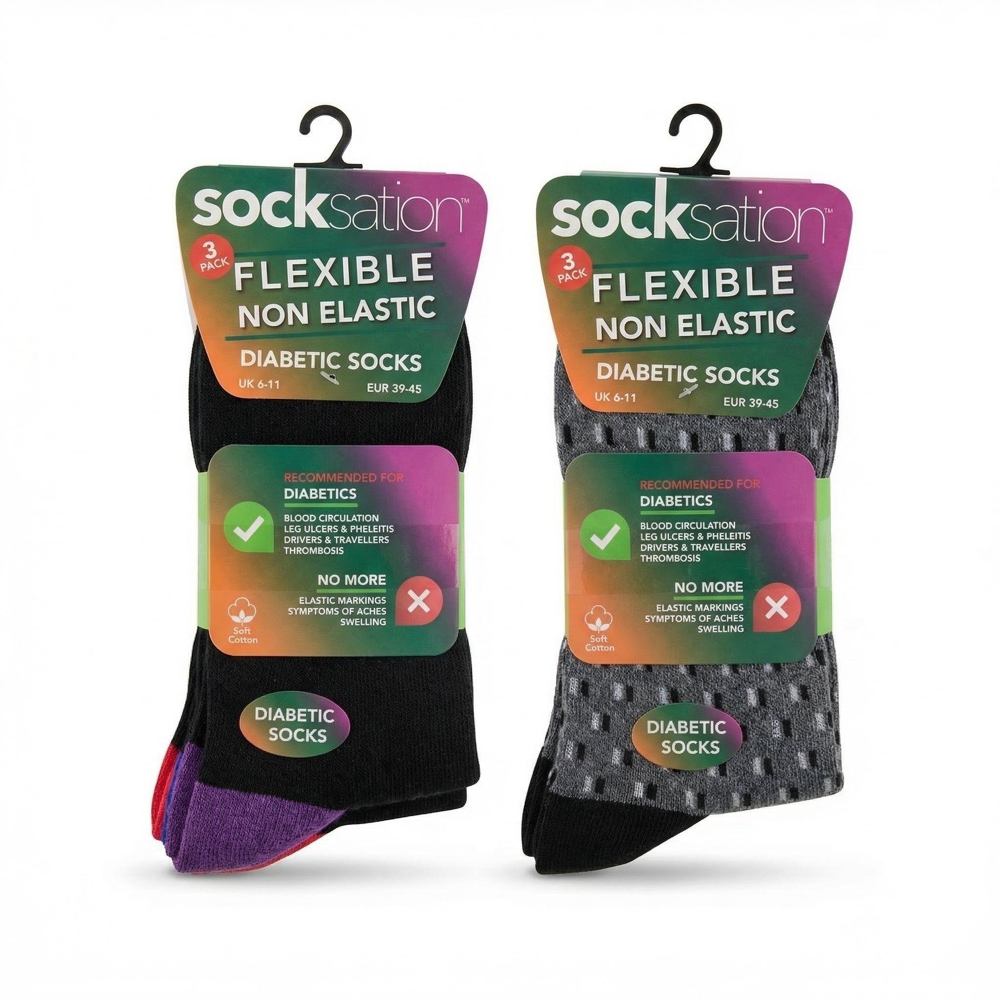 Men's Diabetic Socks 2 X 3 Pair Pack's (That's 6 Pairs) RRP £12 Our Price £4
