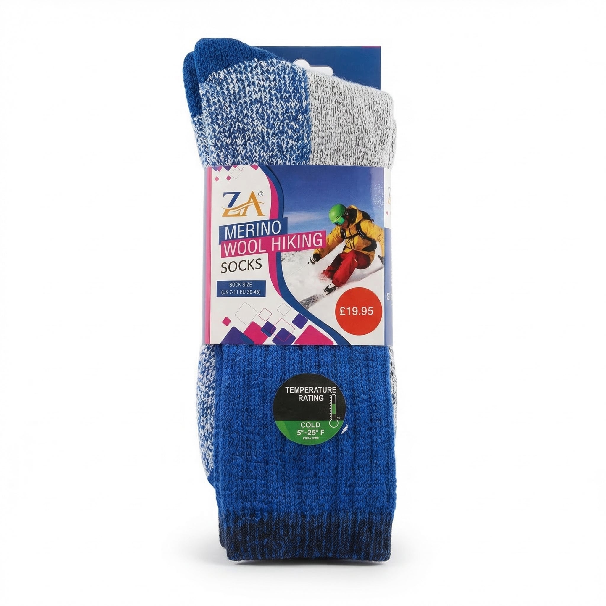 ZA Merino Wool Hiking Socks  Premium Cold Weather Performance RRP £19.95 Our Price £5