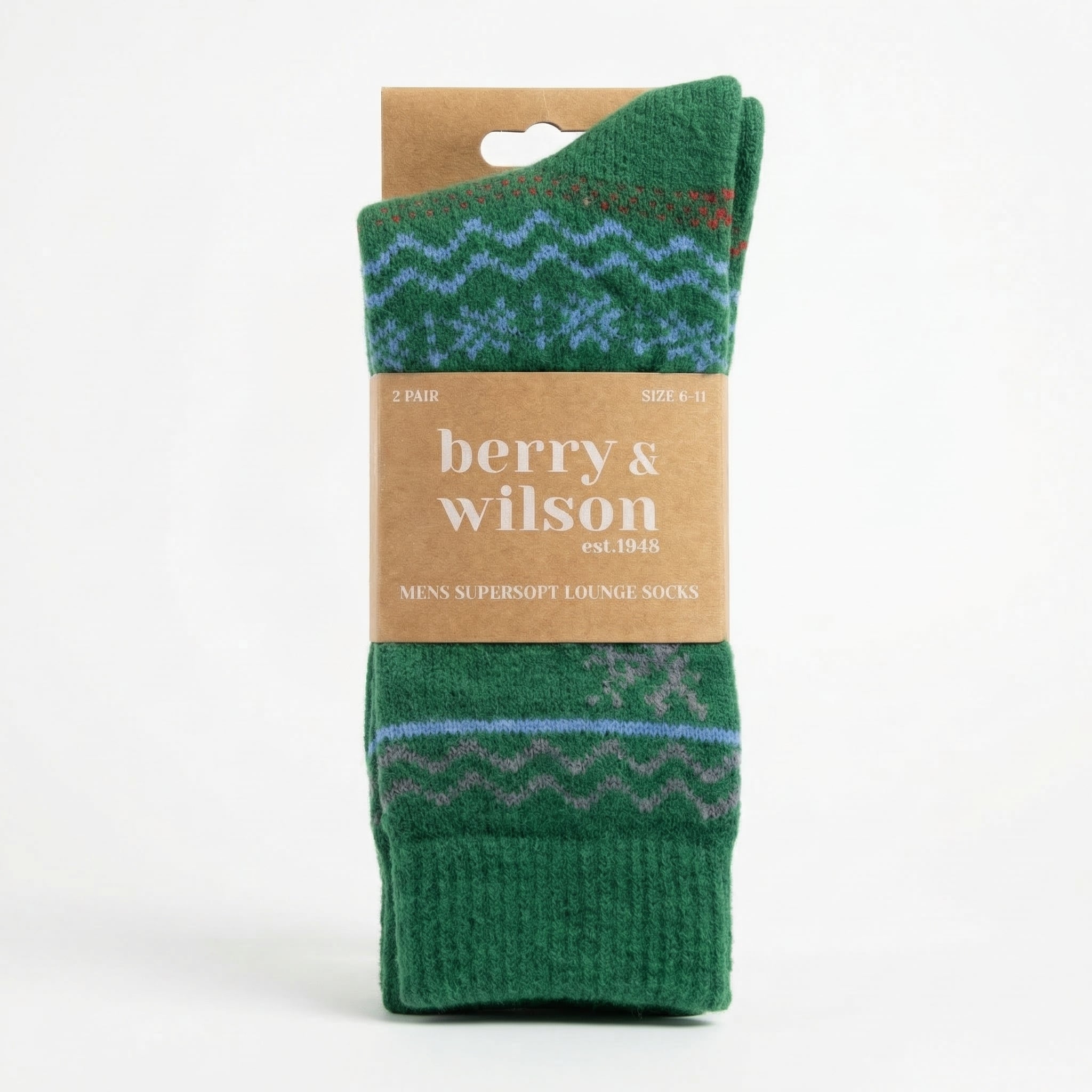 Berry & Wilson Men’s Super soft Lounge Socks – 2 Pair Pack RRP £10 0ur Price £3