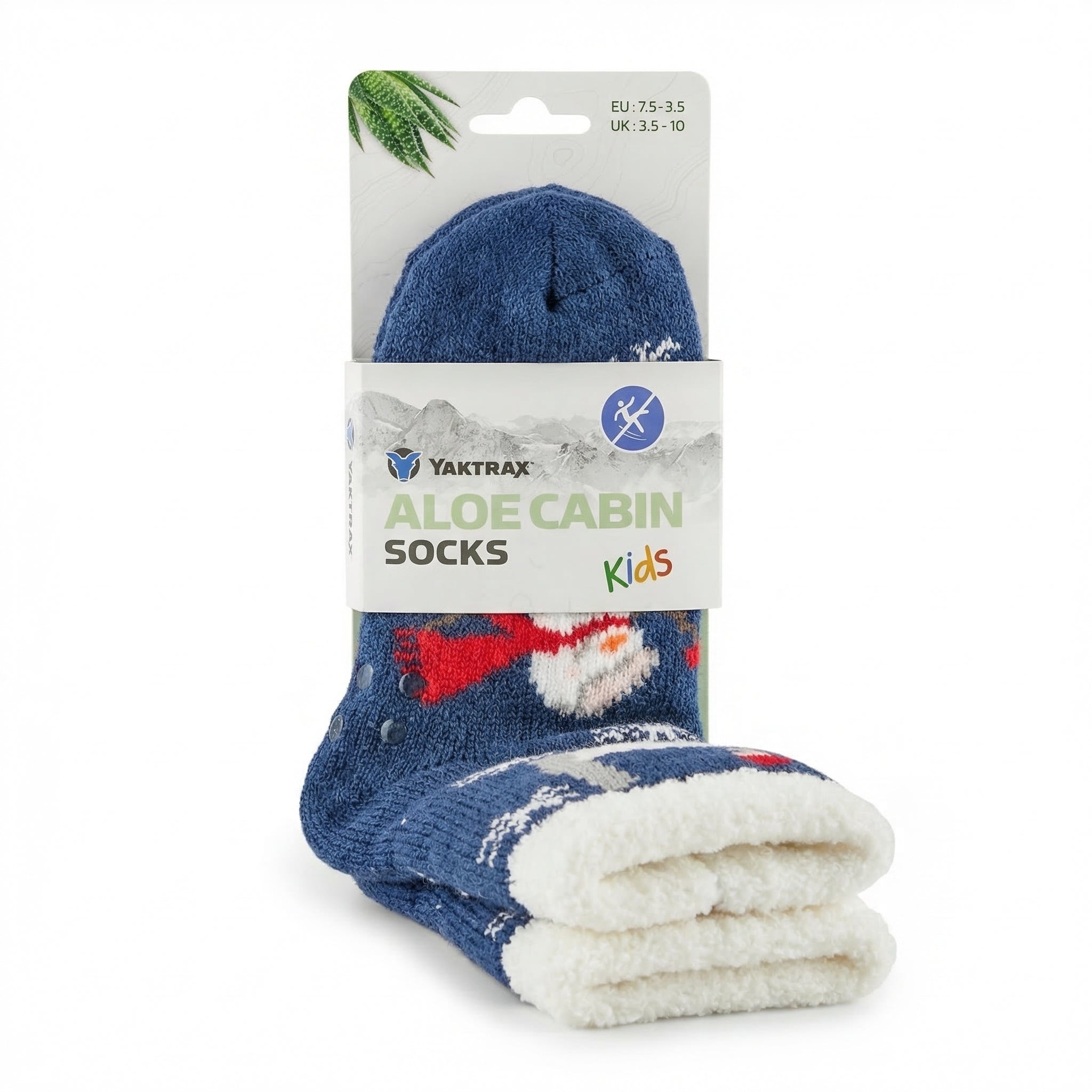 Yaktrax Kids Aloe Cabin Socks – Soft, Warm & Aloe‑Cabin Comfort RRP £8.95 Our Price £2