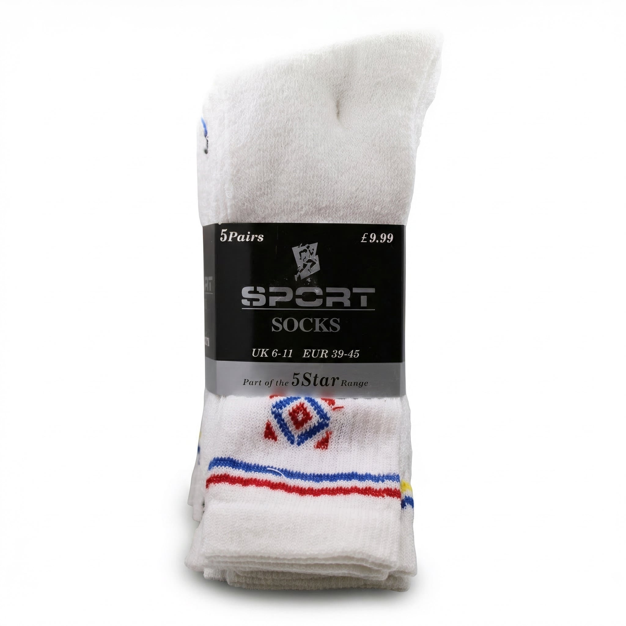 Sport Socks – 5‑Pair Pack RRP £9.99 Our Price £4
