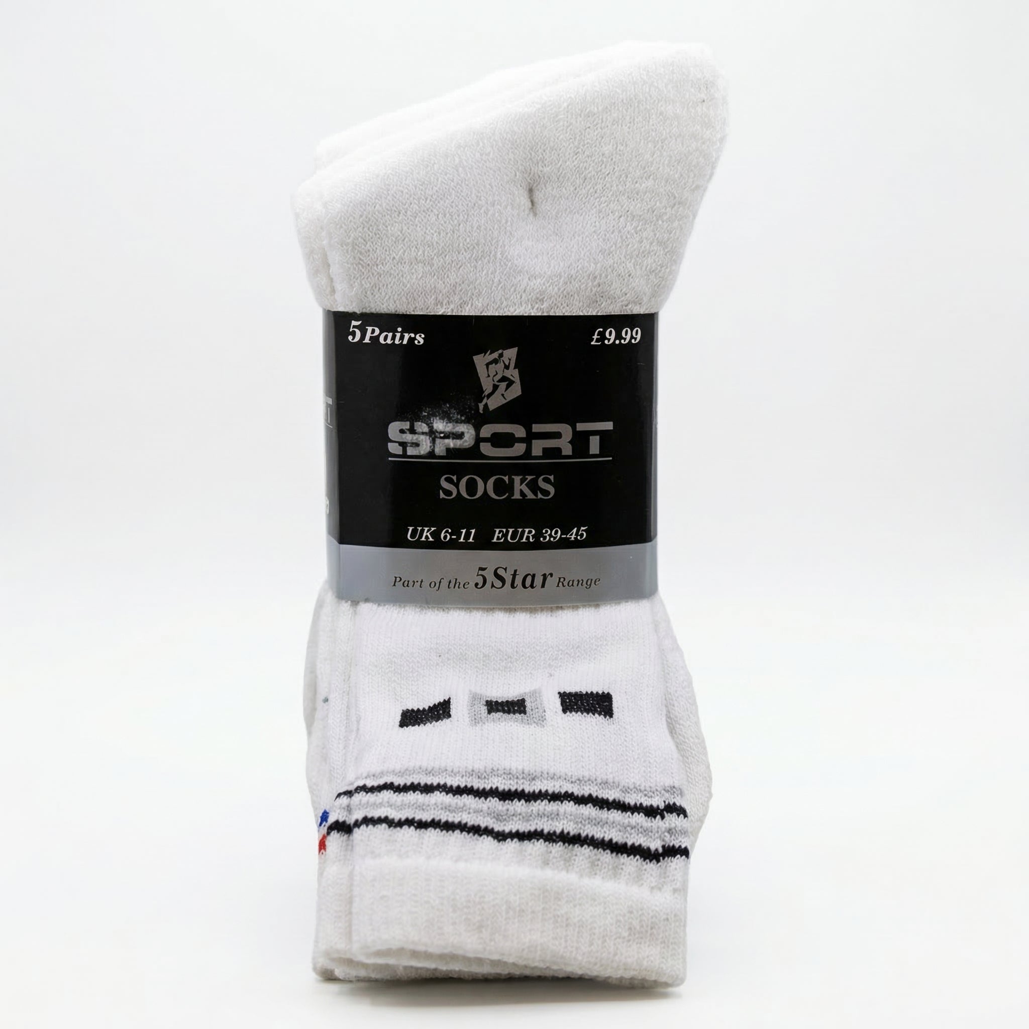 Sport Socks – 5‑Pair Pack RRP £9.99 Our Price £4