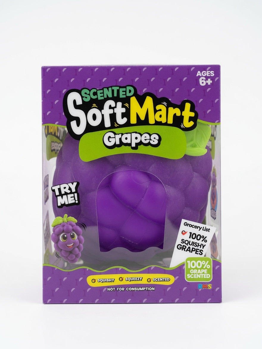 Sunny Days Jumbo Squeezy Grape Squishy Toy Stress