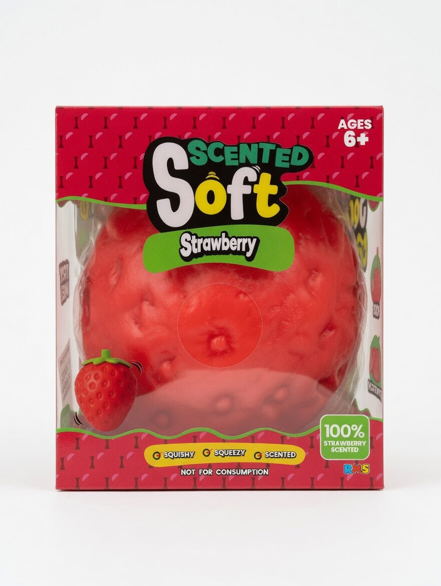 Sunny Days Jumbo Squeezy Strawberry Squishy