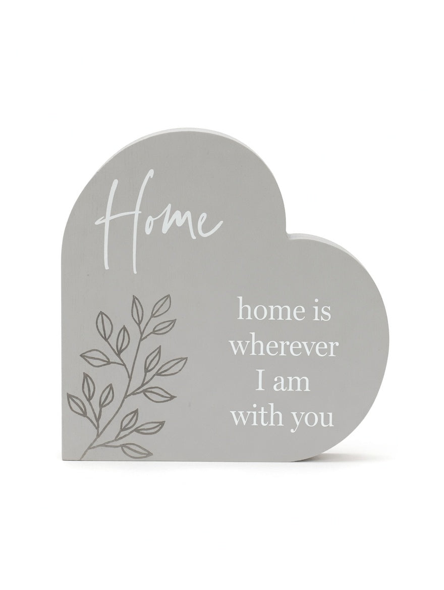 Heart Shaped Free Stand or Wall Plaque (2 Designs)