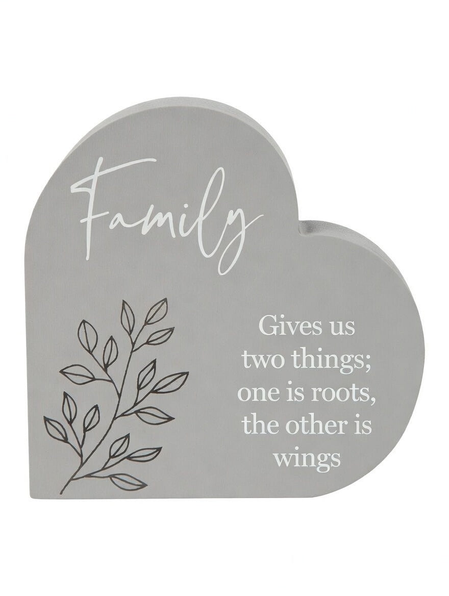 Heart Shaped Free Stand or Wall Plaque (2 Designs)